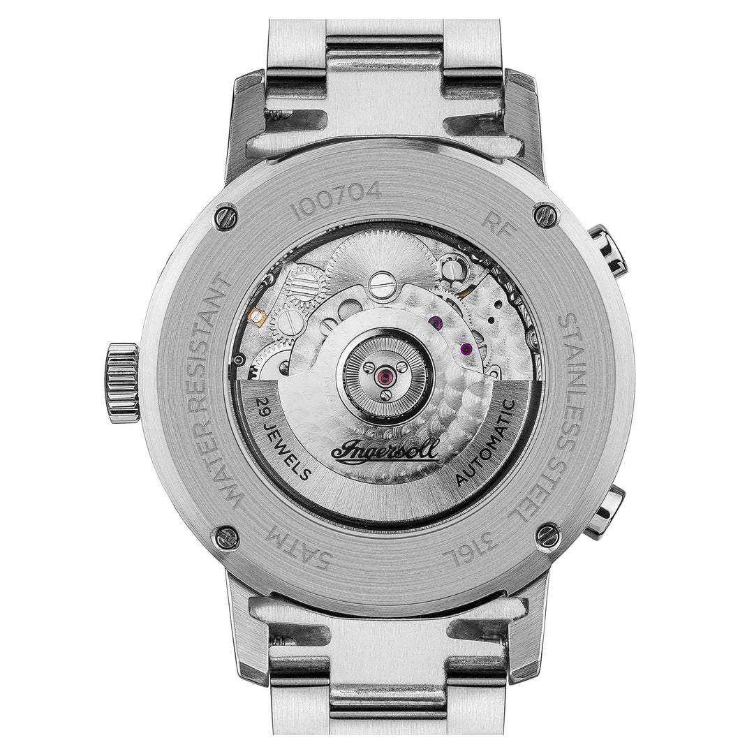 Ingersoll Automatic Watches Ingersoll Grafton Automatic Silver Bracelet Watch Brand