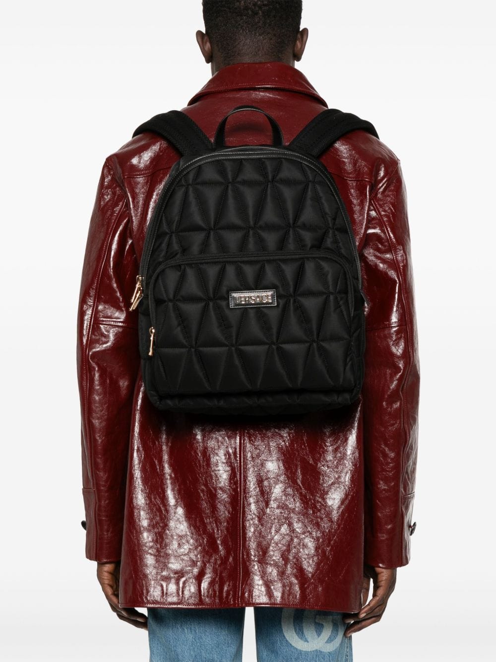 Versace Backpacks UNI Versace Black Backpack Versace Black Backpack Brand