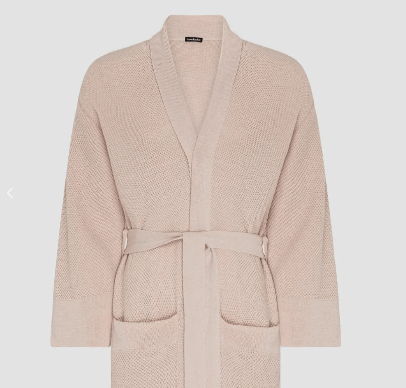 Bathrobes (S/M) H125cm / Blush Bemboka Pure Cotton Knitted Bathrobes Brand