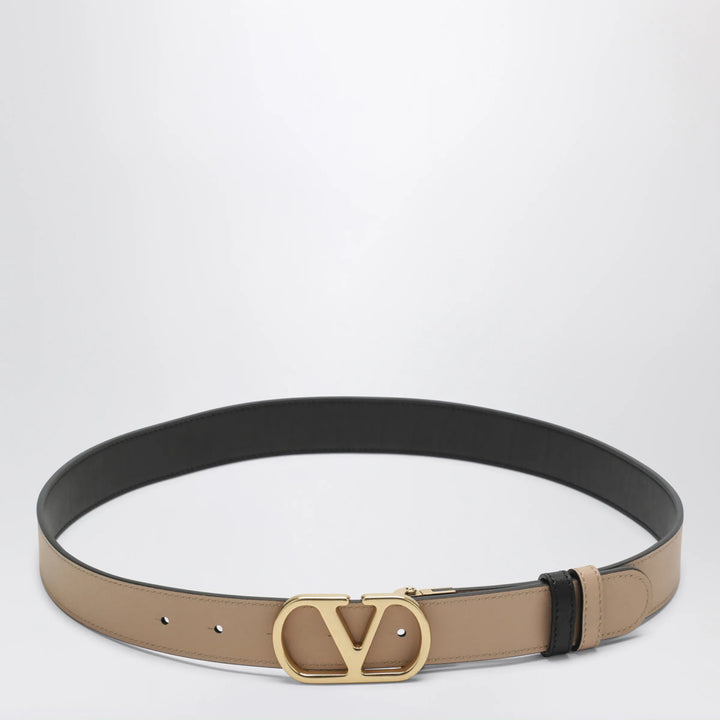 Valentino Garavani - Black/Pink reversible VLogo Signature belt Brand Belts 90 EU