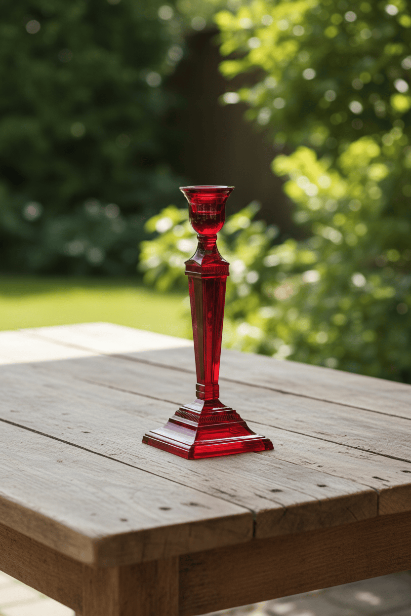 Mario Luca Giusti Napoleone Candlesticks Holder Red Brand Candlesticks