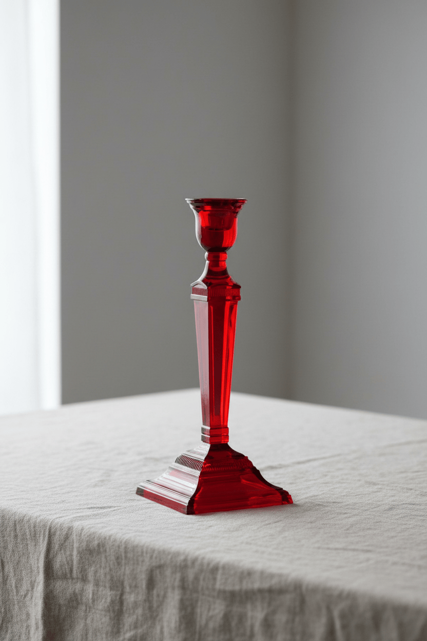 Mario Luca Giusti Napoleone Candlesticks Holder Red Brand Candlesticks
