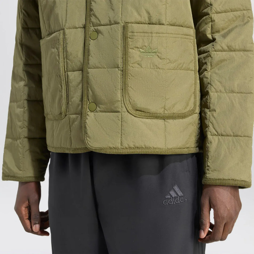 adidas Originals - Green quilted jacket Brand Coats &amp; Jackets