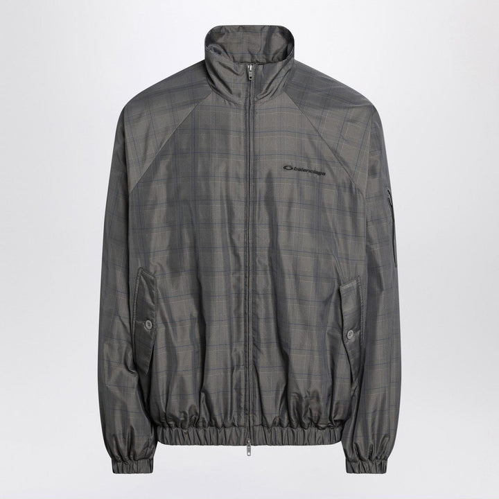 Coats &amp; Jackets Balenciaga - Grey/blue nylon zip-up jacket Brand