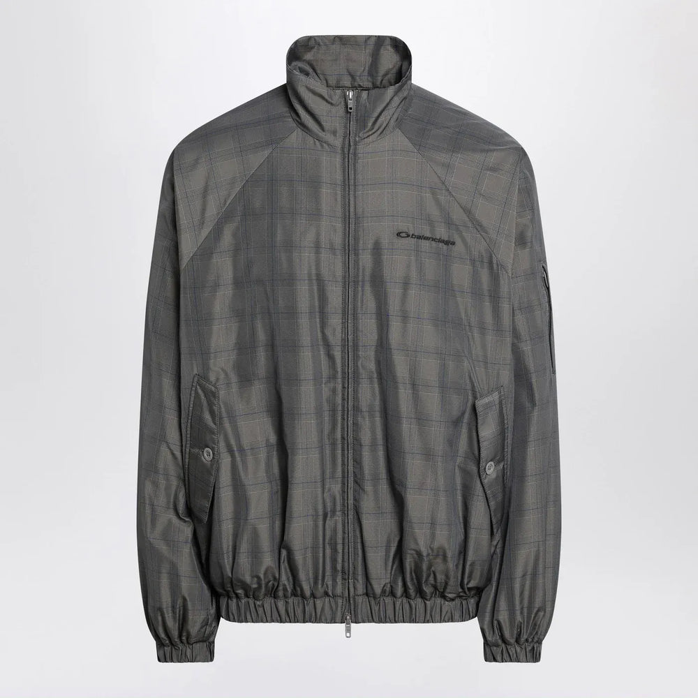Balenciaga - Grey/blue nylon zip-up jacket Brand Coats & Jackets 2