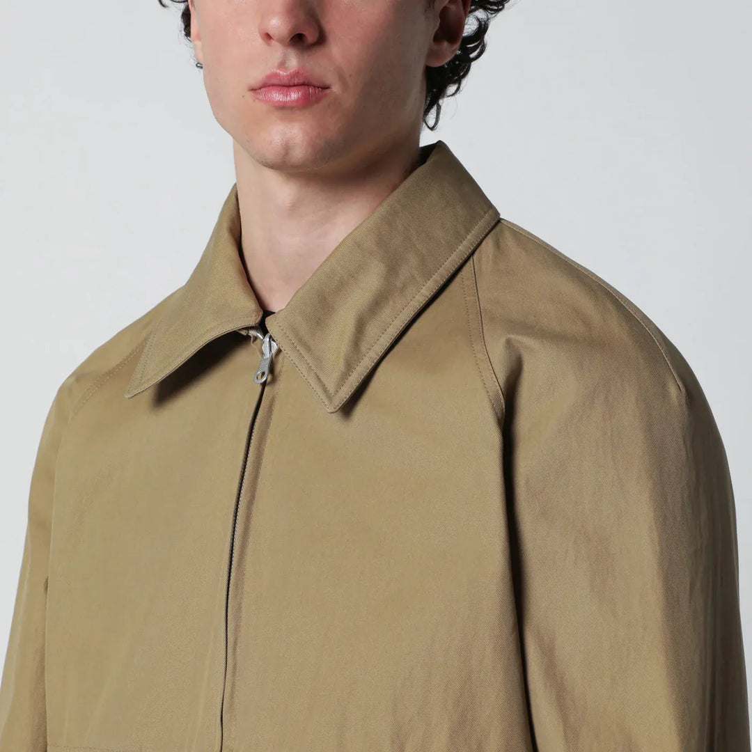 Dries Van Noten - Beige cotton-blend zip-up jacket Brand Coats &amp; Jackets