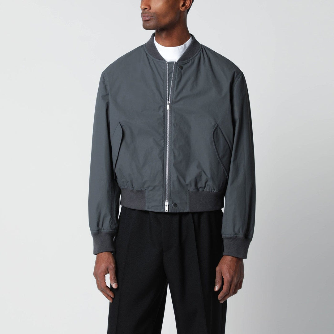 Coats & Jackets Jil Sander - Grey cotton zip-up bomber jacket Brand