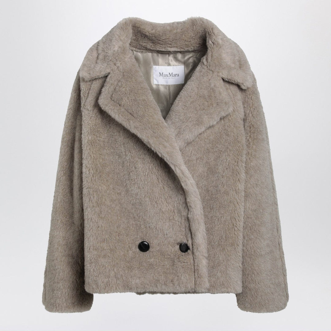Coats & Jackets Max Mara - Sand-coloured Teddy coat in alpaca and cashmere Brand