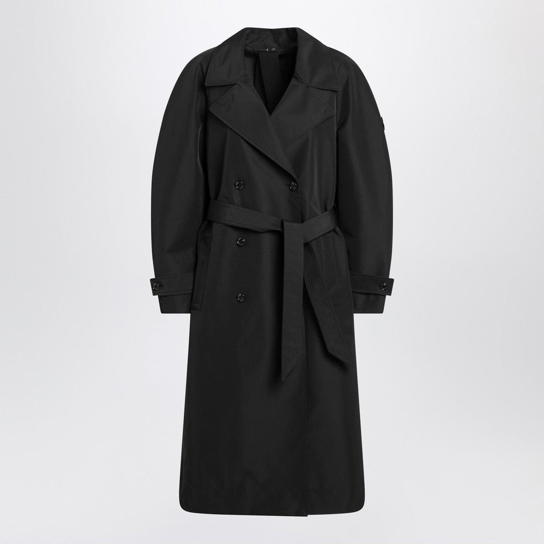 Coats & Jackets Moncler X Edward Enninful - Black double-breasted trench coat with belt Brand