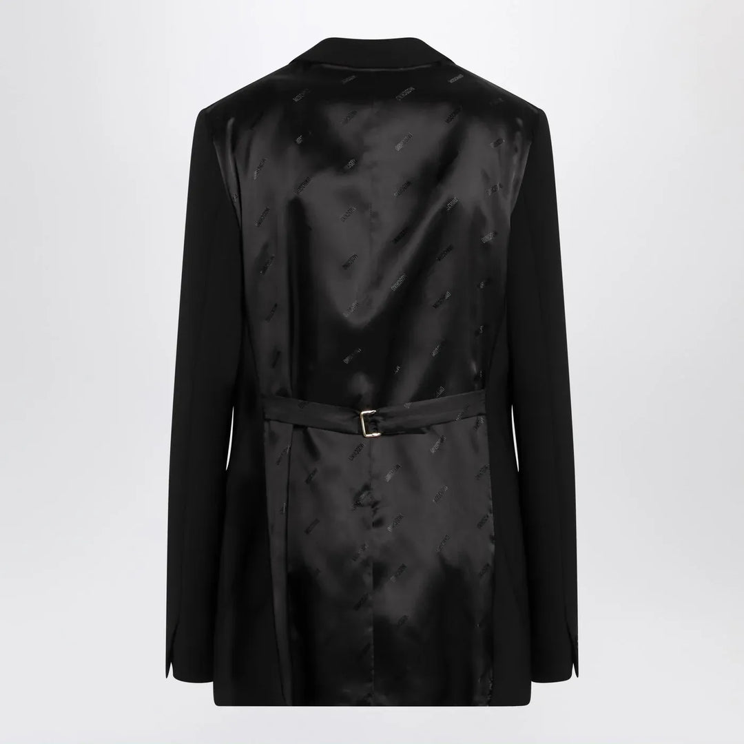 Moschino - Black single-breasted jacket Brand Coats &amp; Jackets 40  IT
