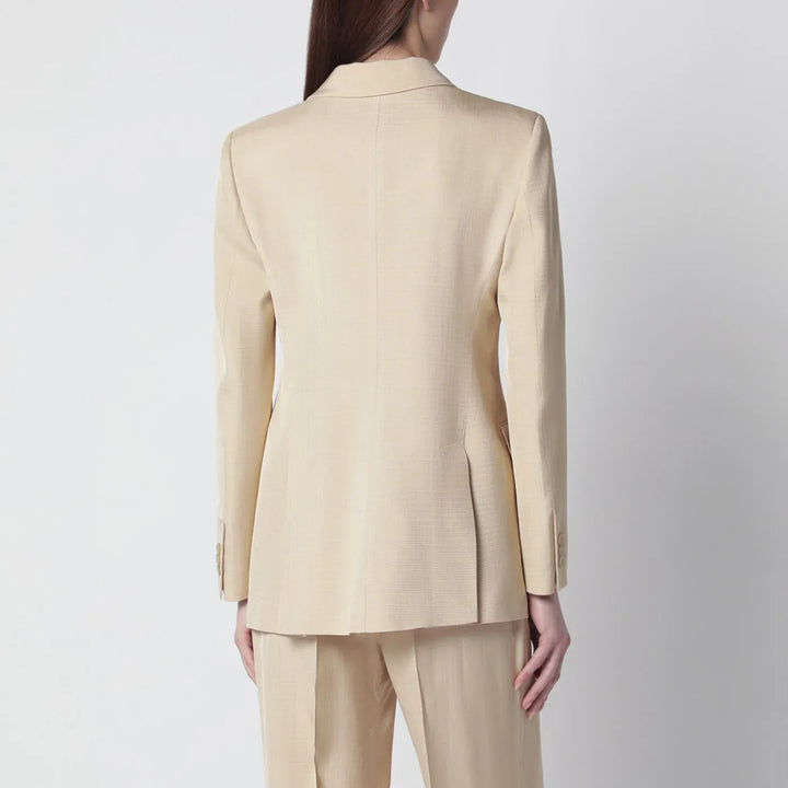 P.A.R.O.S.H. - Champagne double-breasted jacket Brand Coats &amp; Jackets