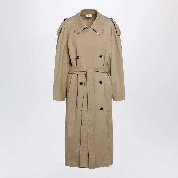 The Row - Dester double-breasted cotton-cashmere trench in sand Brand Coats &amp; Jackets 4 US