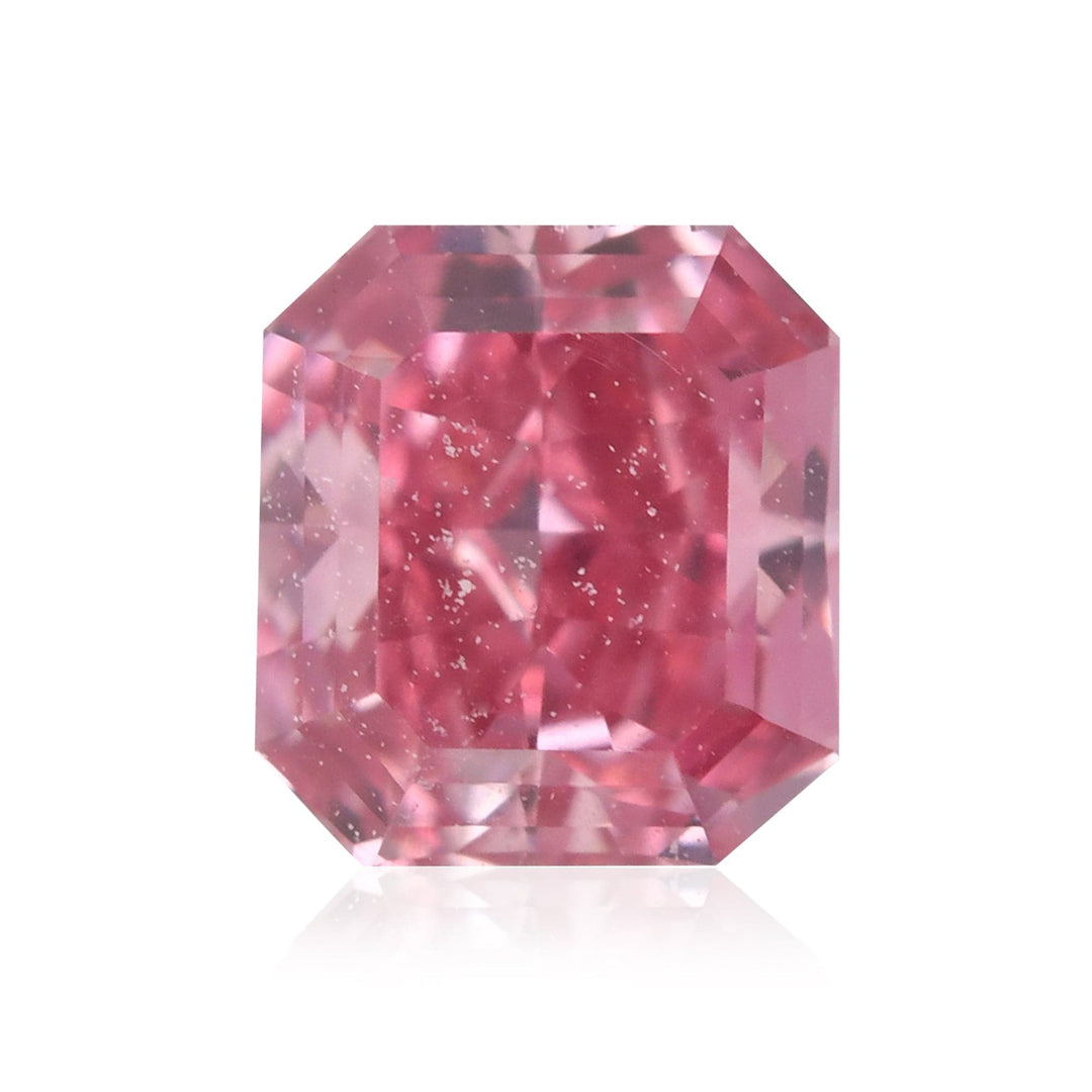 0.28 Carat Fancy Vivid Purplish Pink Radiant Argyle Diamond VS1 GIA Brand Color Diamond