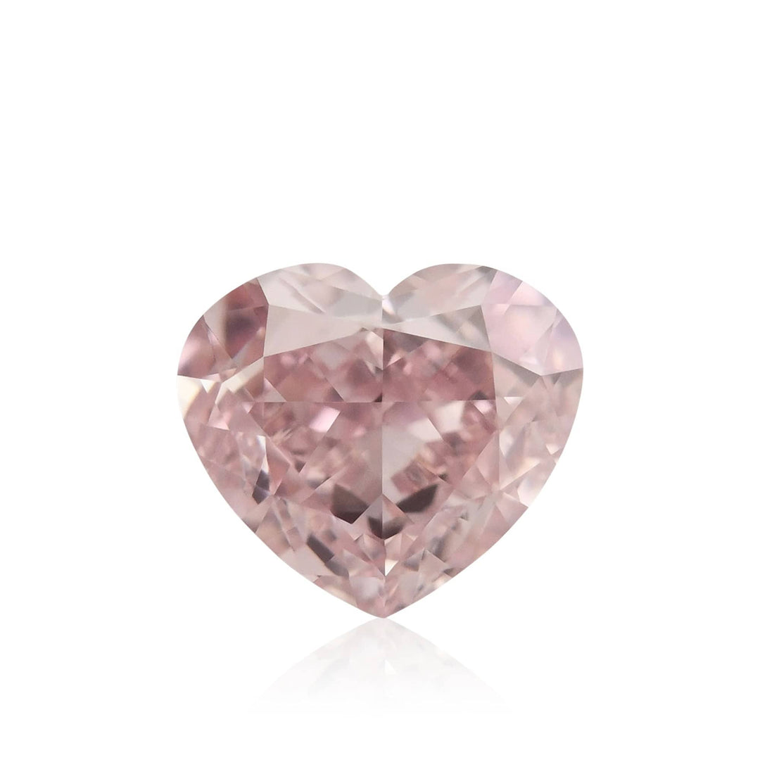 0.74 Carat Fancy Pink HEART Diamond VS2 GIA Brand Color Diamond