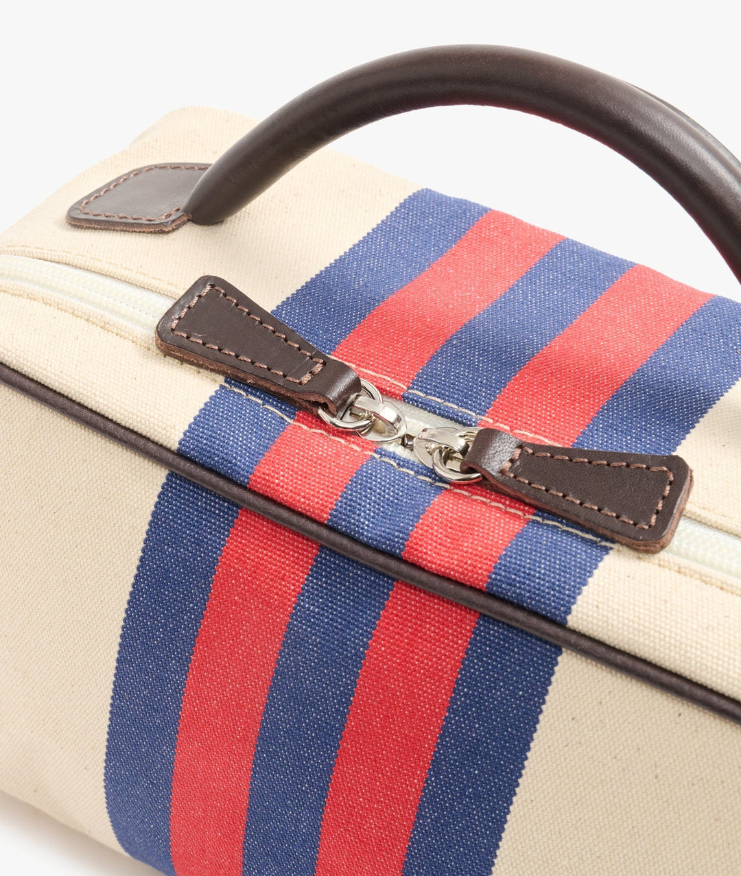 My Style Bags Cosmetic &amp; Toiletry Bags My Style Bags Berkeley Rugby Toiletry Travel Bag Cream Red/Blue Stripes For Men Brand