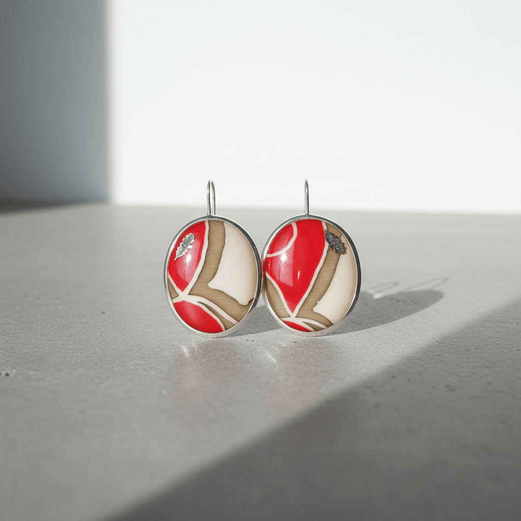 Antonella Piacenti Batik Silver 925 Earrings Brand Earrings