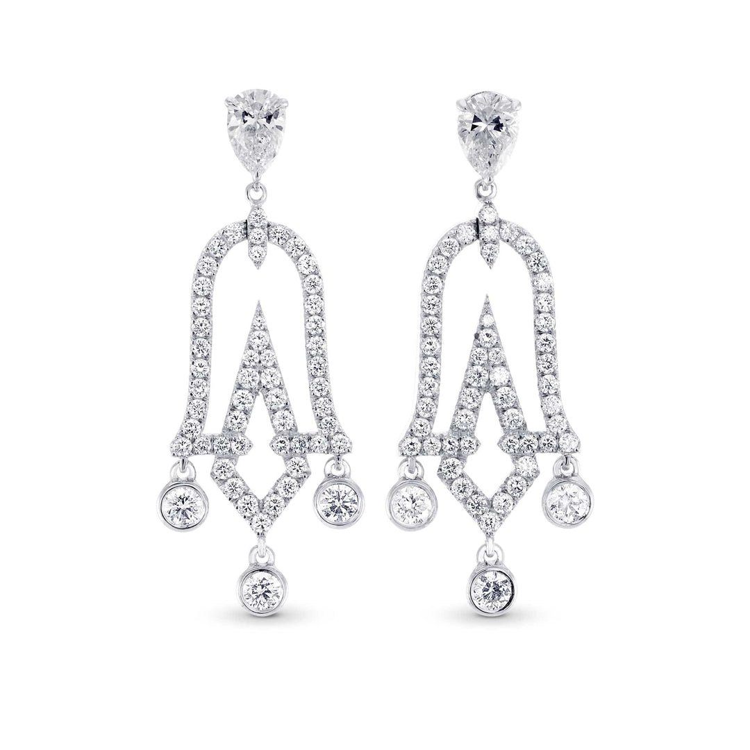 Chandelier Pear Shape Drop Earrings Brand Earrings