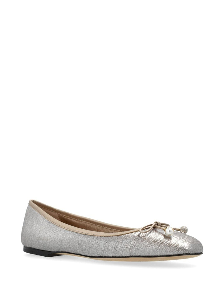 Jimmy Choo Flat Shoes Jimmy Choo Flat shoes Silver Bow Jimmy Choo Powder Flats – Silver Bow Detail for Timeless Elegance Brand