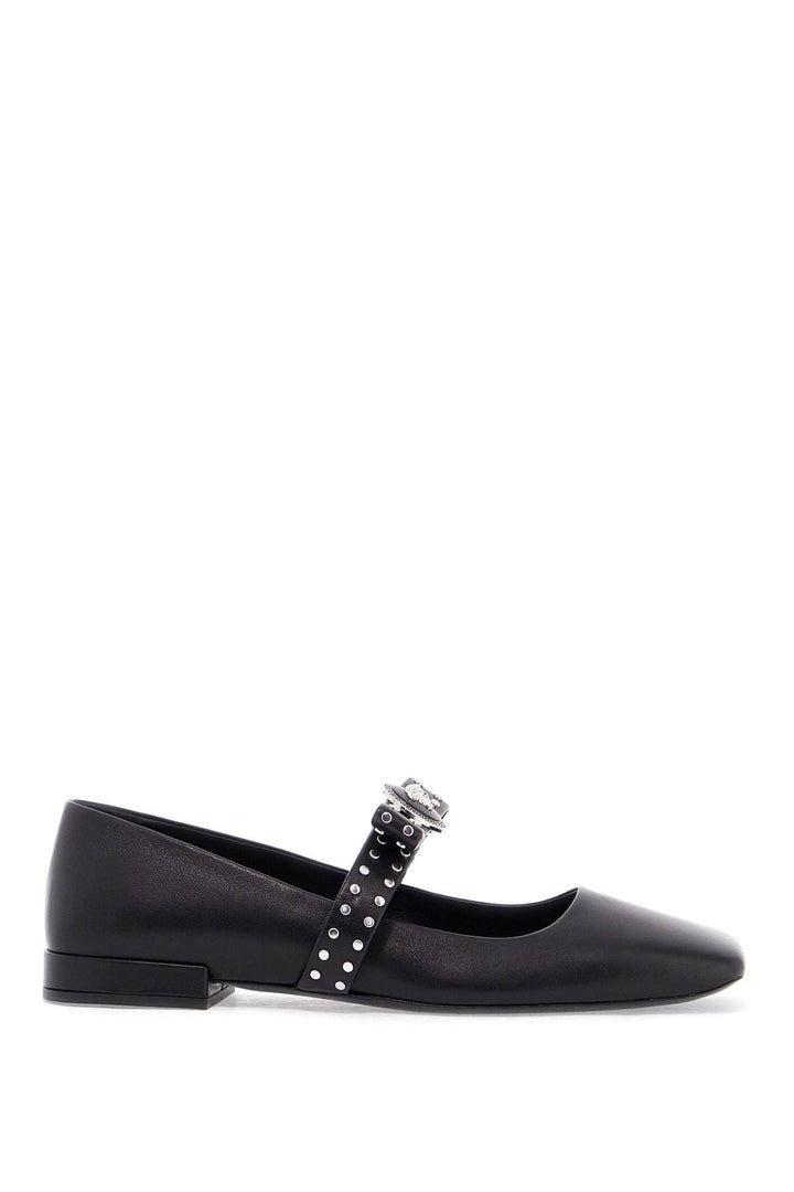 Versace Flat Shoes Versace Gianni Ribbon Studded Baller Versace Gianni Ribbon Studded Baller Brand