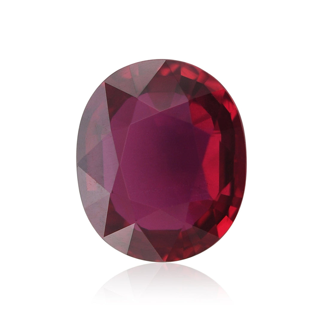 3.05 Carat Red MOZAMBIQUE Oval Ruby AGL Brand Gemstone
