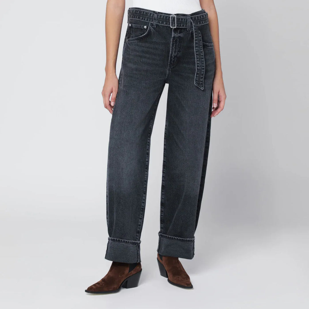 AGOLDE - Jeans Cuffer Taper grey washed effect Brand Jeans 24