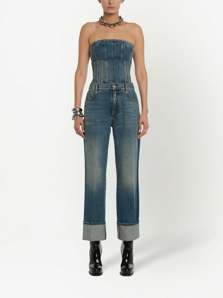Alexander Mcqueen Jeans 28 Alexander McQueen turn-up Hem straight-leg Jeans Alexander McQueen turn-up Hem straight-leg Jeans Brand
