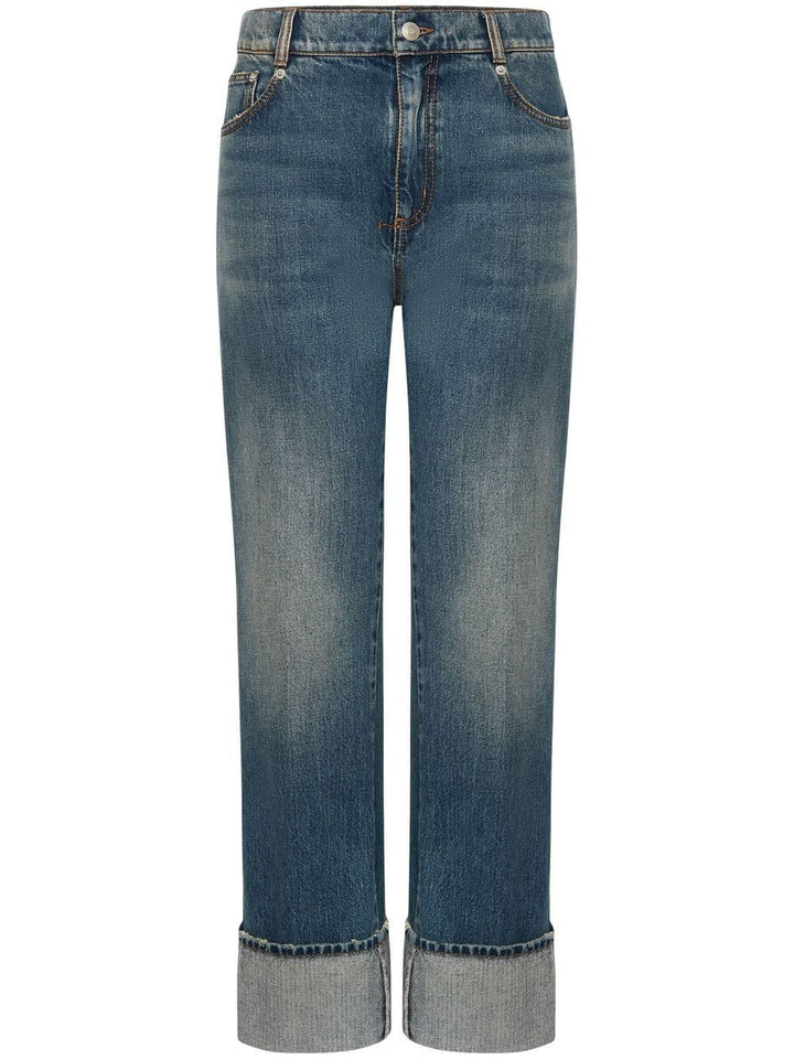 Alexander Mcqueen Jeans 28 Alexander McQueen turn-up Hem straight-leg Jeans Alexander McQueen turn-up Hem straight-leg Jeans Brand