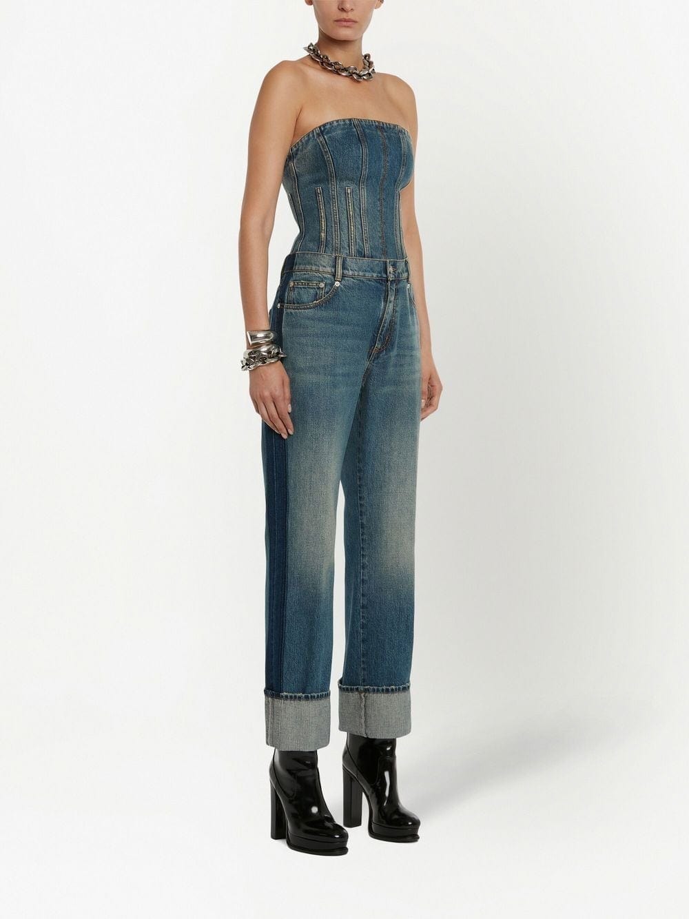 Alexander Mcqueen Jeans 28 Alexander McQueen turn-up Hem straight-leg Jeans Alexander McQueen turn-up Hem straight-leg Jeans Brand