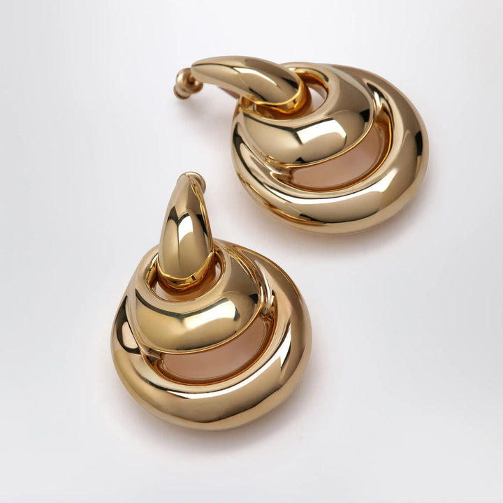 PANCONESI - Gold-Tone Blow Up Drop Earrings Brand Jewelry U