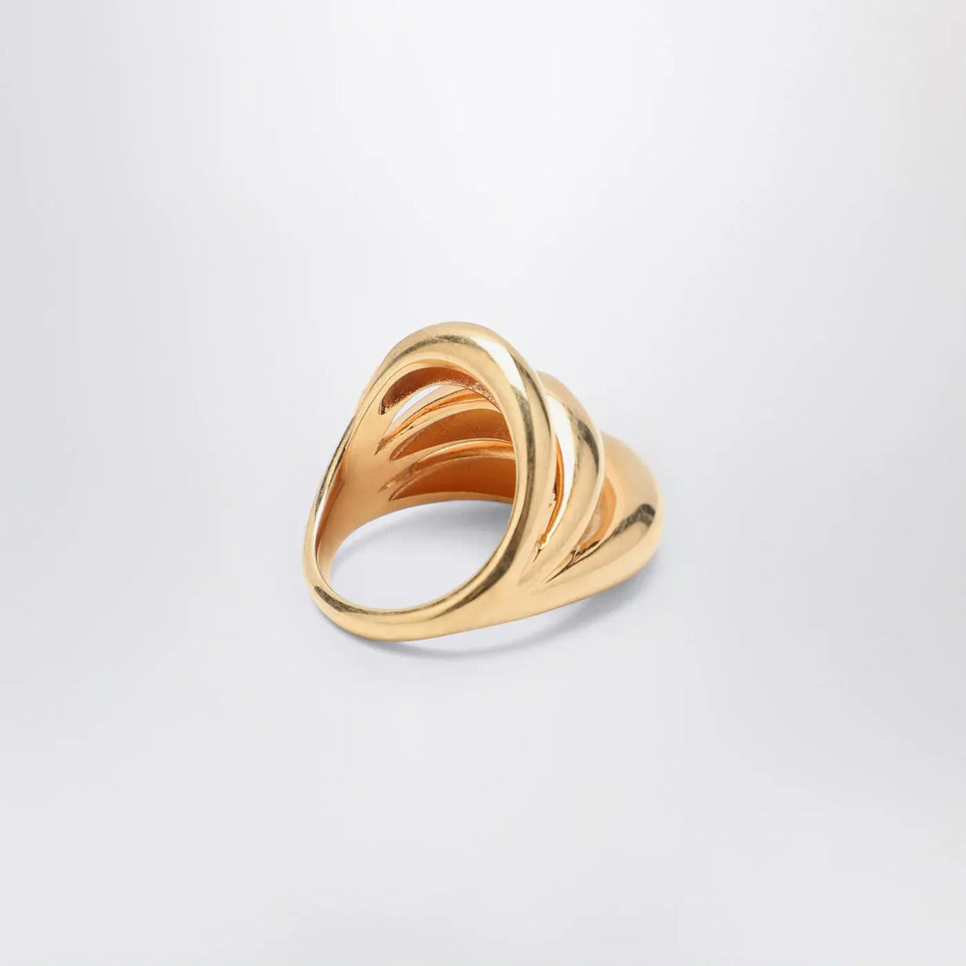 PANCONESI - Triptych Blow Up gold ring Brand Jewelry M