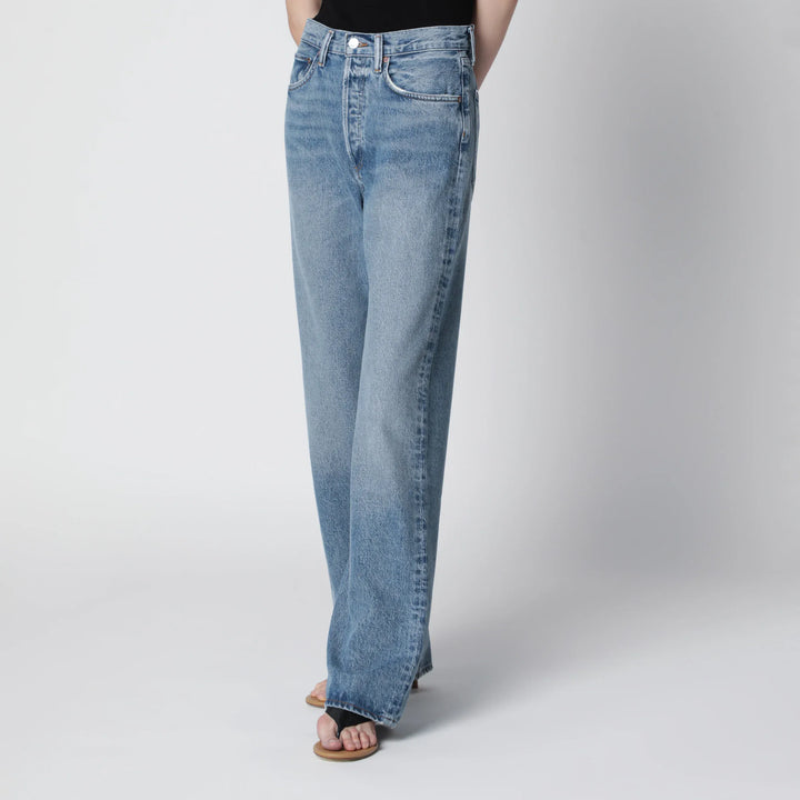 AGOLDE - Vintage loose jeans in medium indigo denim Brand Pants