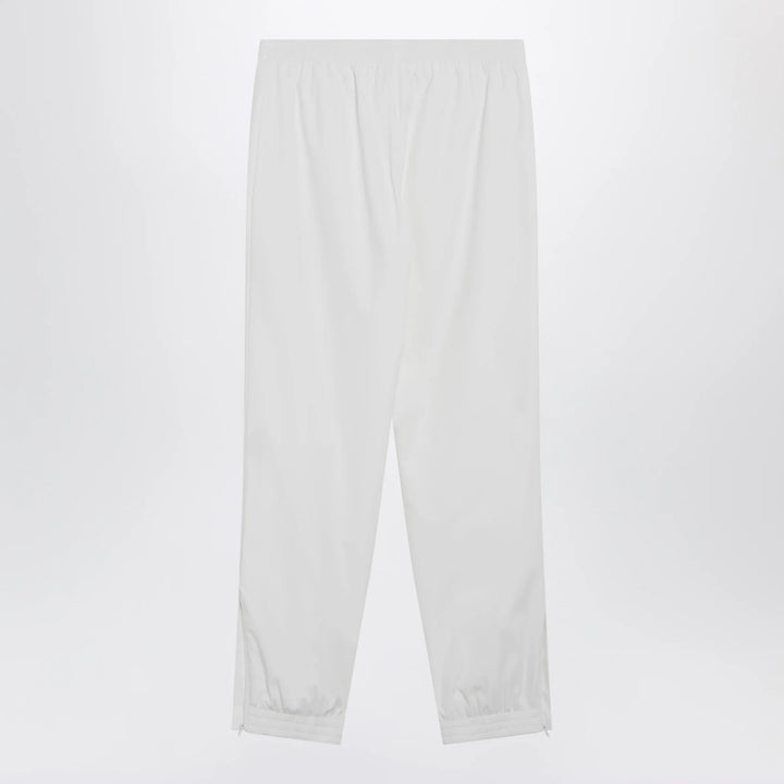 Balenciaga - Logo jogging pants in white polyester Brand Pants