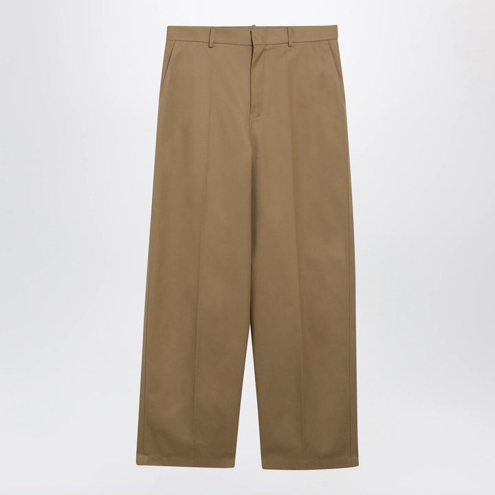 Balenciaga - Wide-leg chino trousers in camel twill Brand Pants 46 IT