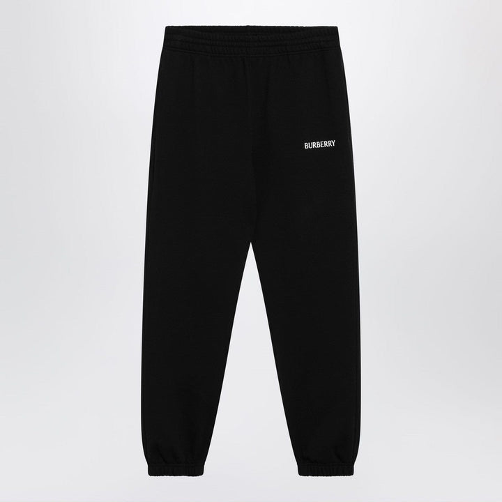 Pants Burberry - Black jogging trousers with logo Brand