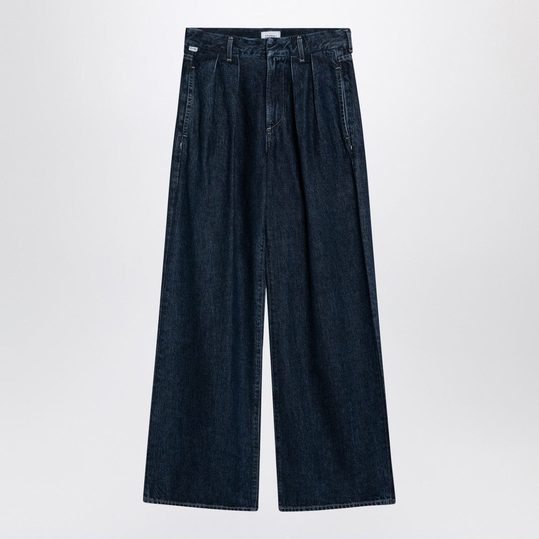 Pants 24 Citizens of Humanity - Dark wide jeans with pleats Brand