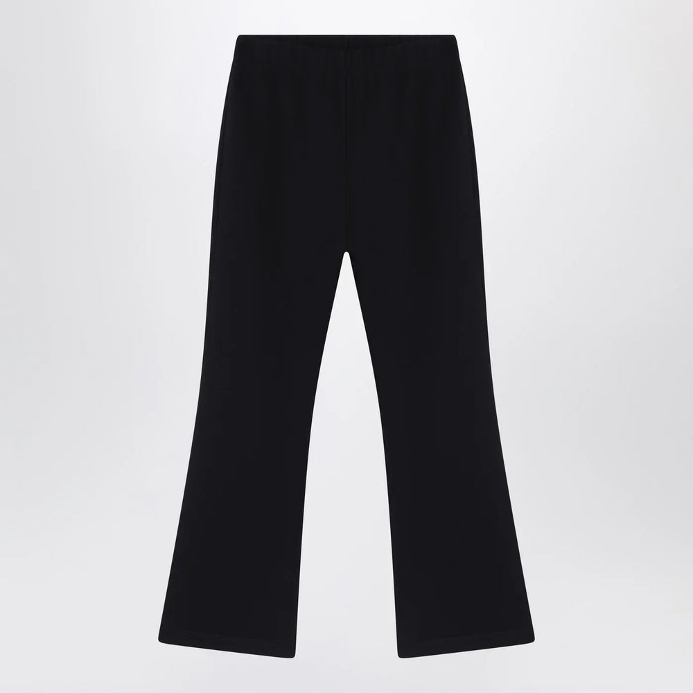 Douuod - Black trousers with logo patch Brand Pants 14