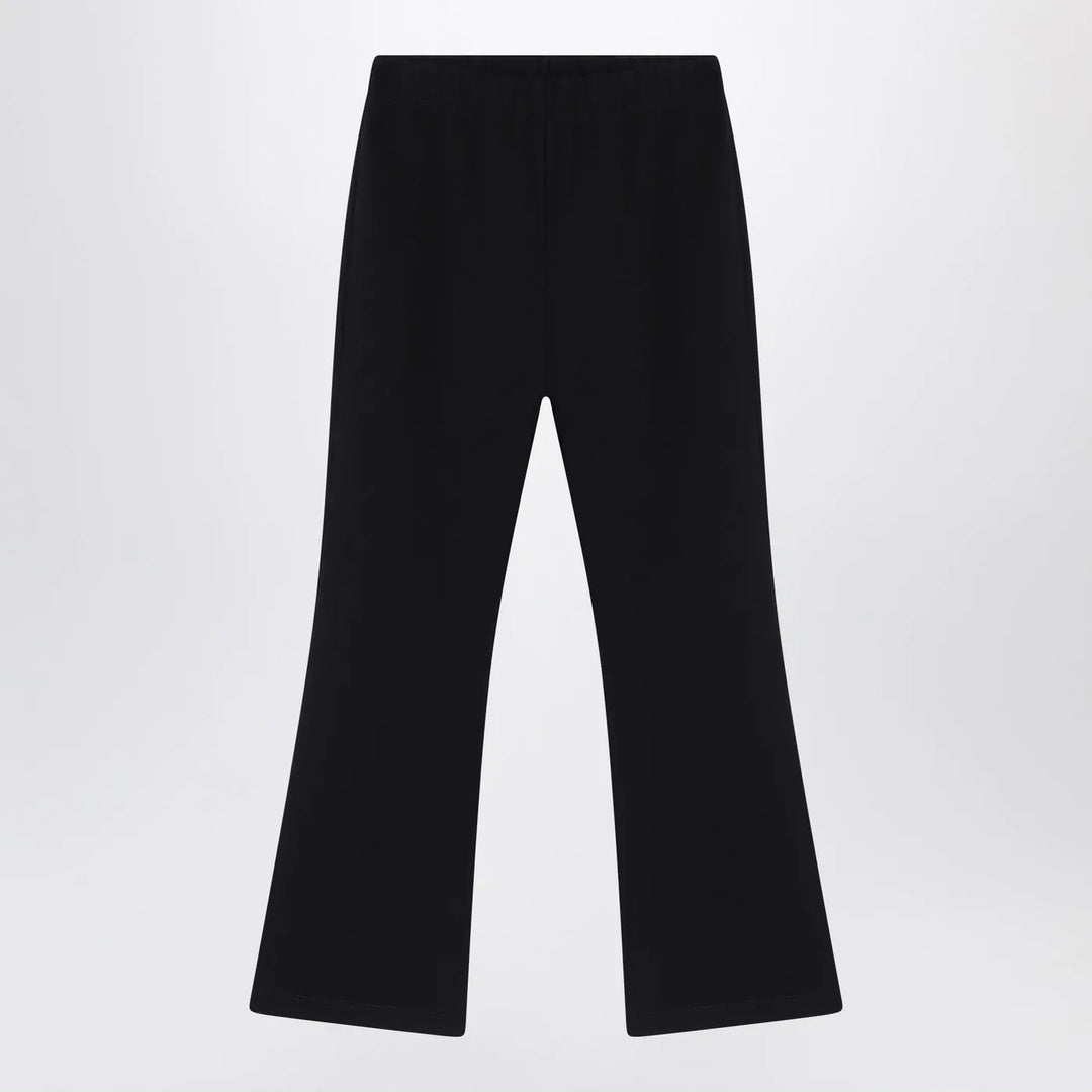 Douuod - Black trousers with logo patch Brand Pants 14