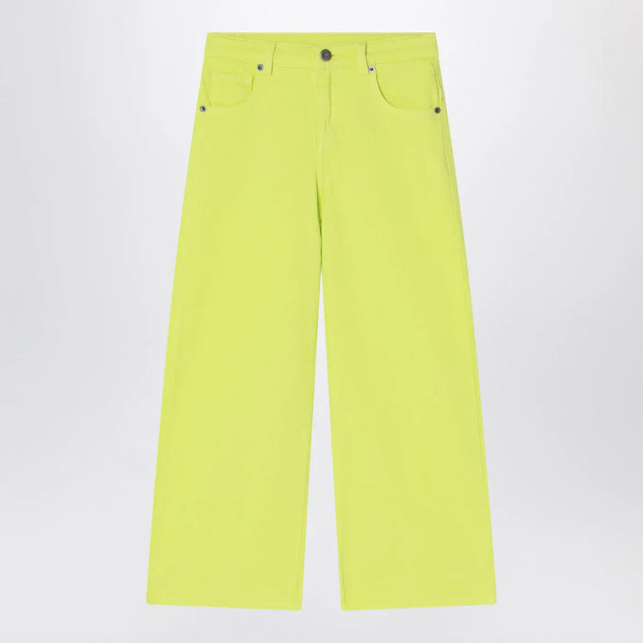 Douuod - Lime yellow cotton pants Brand Pants 8