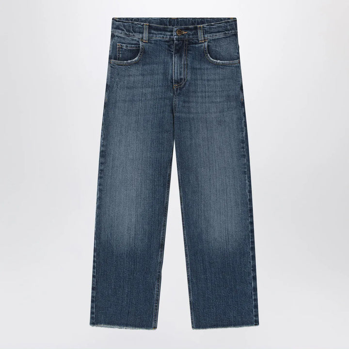 Golden Goose - Dark blue washed-out jeans Brand Pants 8Y