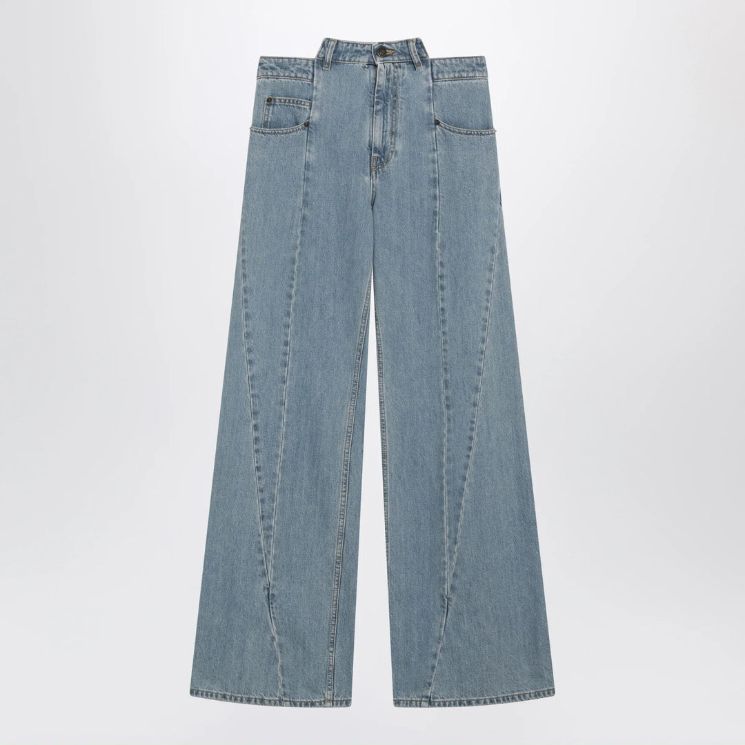 Maison Margiela - Stonewashed straight-leg denim jeans in medium blue Brand Pants 38  IT