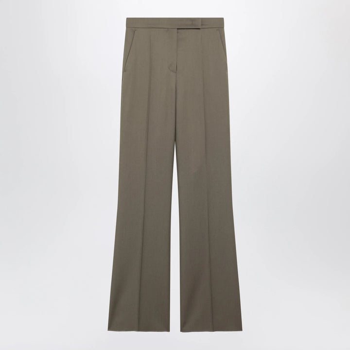 Max Mara - Camel Wool Gabardine Trousers Brand Pants 40  IT