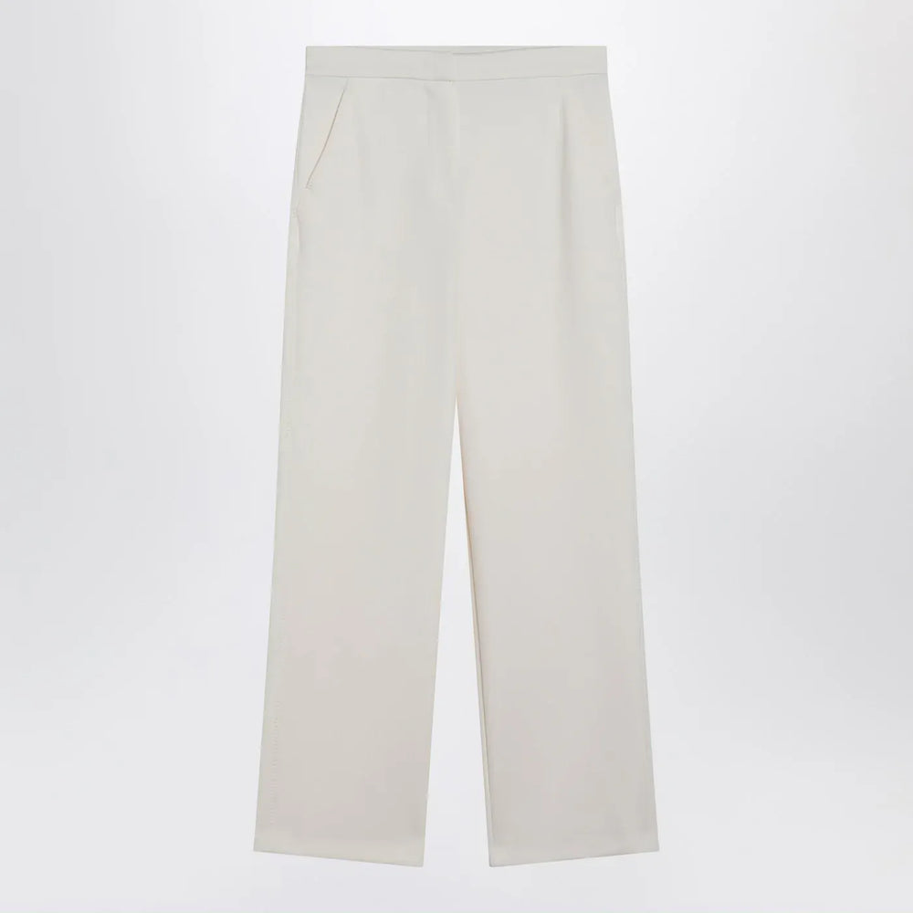 Max Mara - Ivory straight-leg trousers Brand Pants S