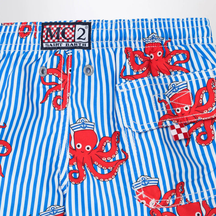 MC2 Saint Barth - Jean swimsuit with octopuses Brand Pants 1Y