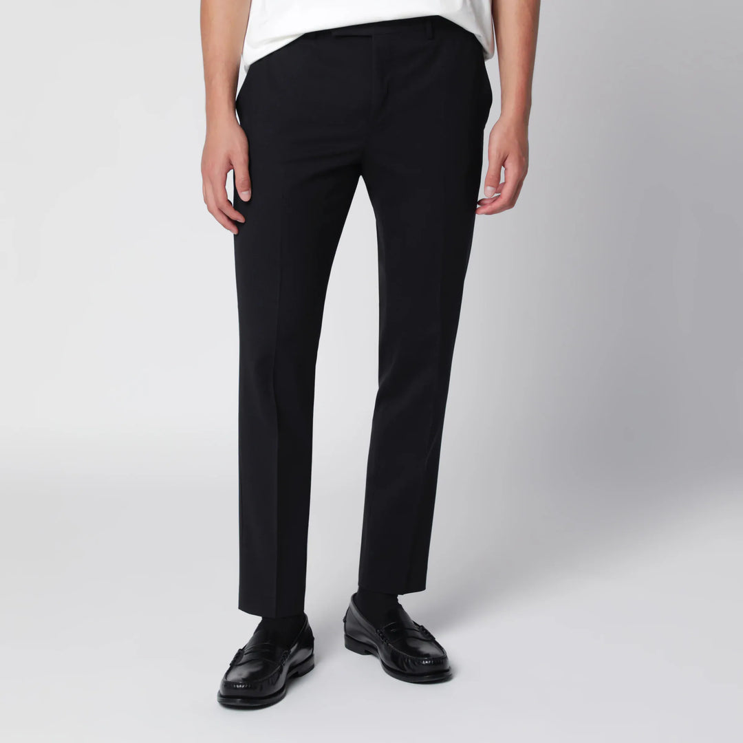 PT Torino - Dieci trousers in black wool blend Brand Pants 46 IT