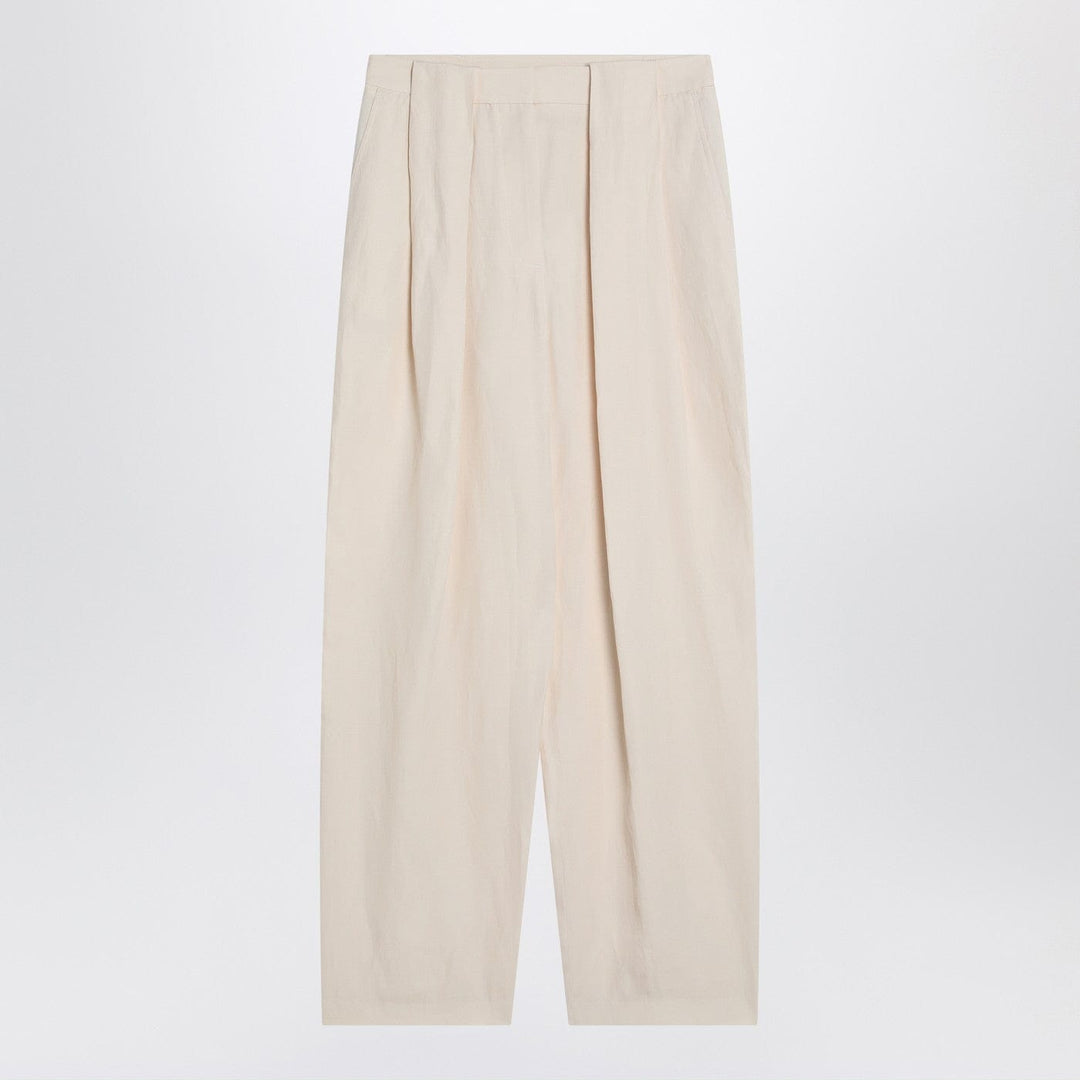Pants Stella McCartney - Wide butter-coloured pants in linen blend Brand