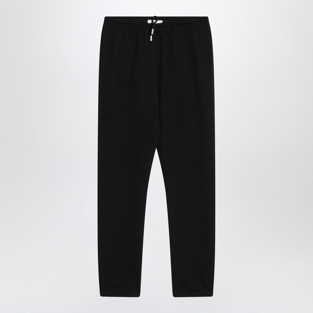 Pants M The Row - Teo black cotton and cashmere trousers Brand