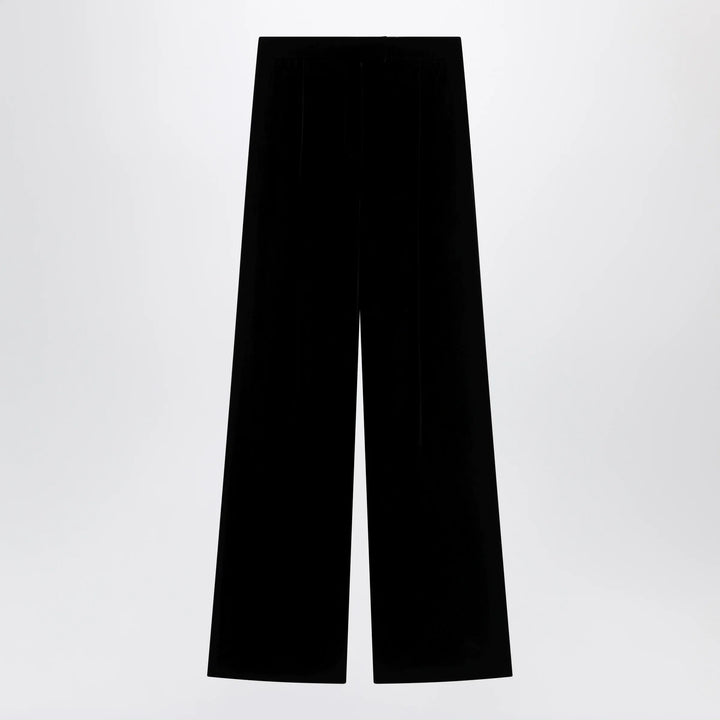 Valentino - Black viscose-blend trousers Brand Pants 40  IT