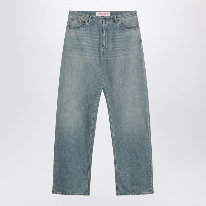 Pants 33 Valentino - Light blue jeans with washed effect Brand