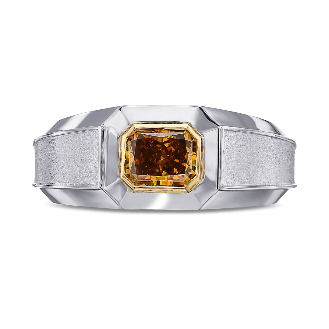 Fancy Deep Brownish Yellowish Orange Diamond Men&
