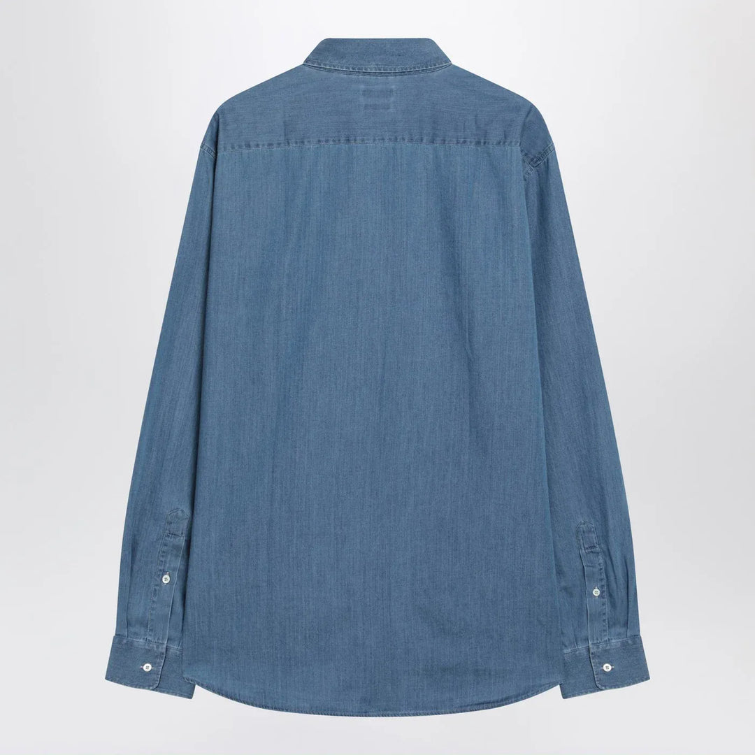 Brunello Cucinelli - Light blue Easy Fit denim shirt Brand Shirt